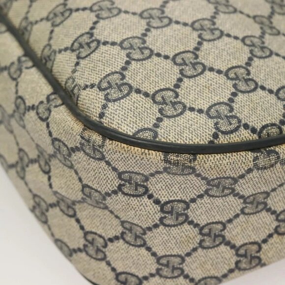 GUCCI GG Supreme Sherry Line Shoulder Bag PVC Navy Gold 89 02 077 Auth BA3642 - Picture 5 of 16